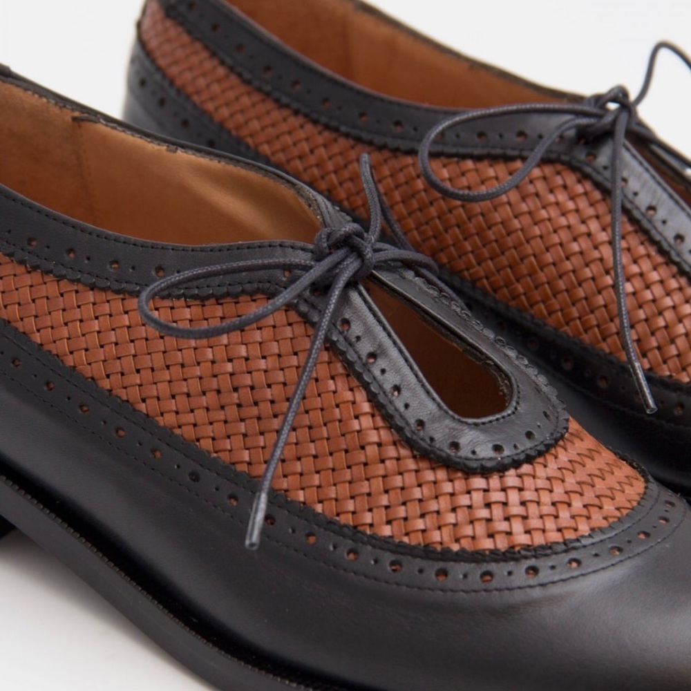 NAGUISA GER OXFORD🤎BLACK/BROWN - Picture 4 of 7